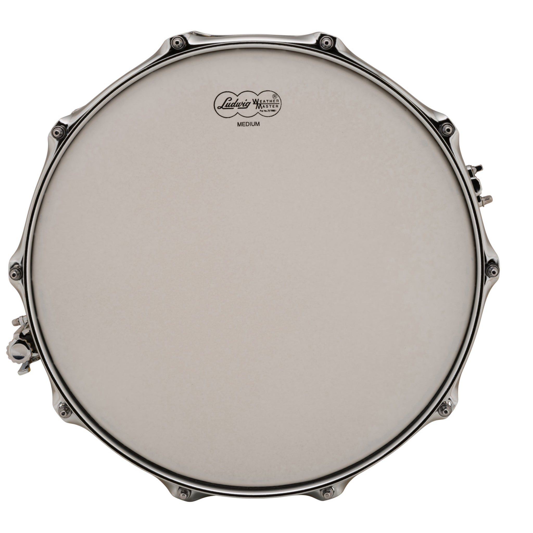 Ludwig LB420BKT Supraphonic 5x14 Hammered Brass w/Tube Lugs Snare Drum