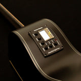 Washburn DFEACE-U Deep Forest Grand Auditorium Acoustic Electric Guitar. Ebony