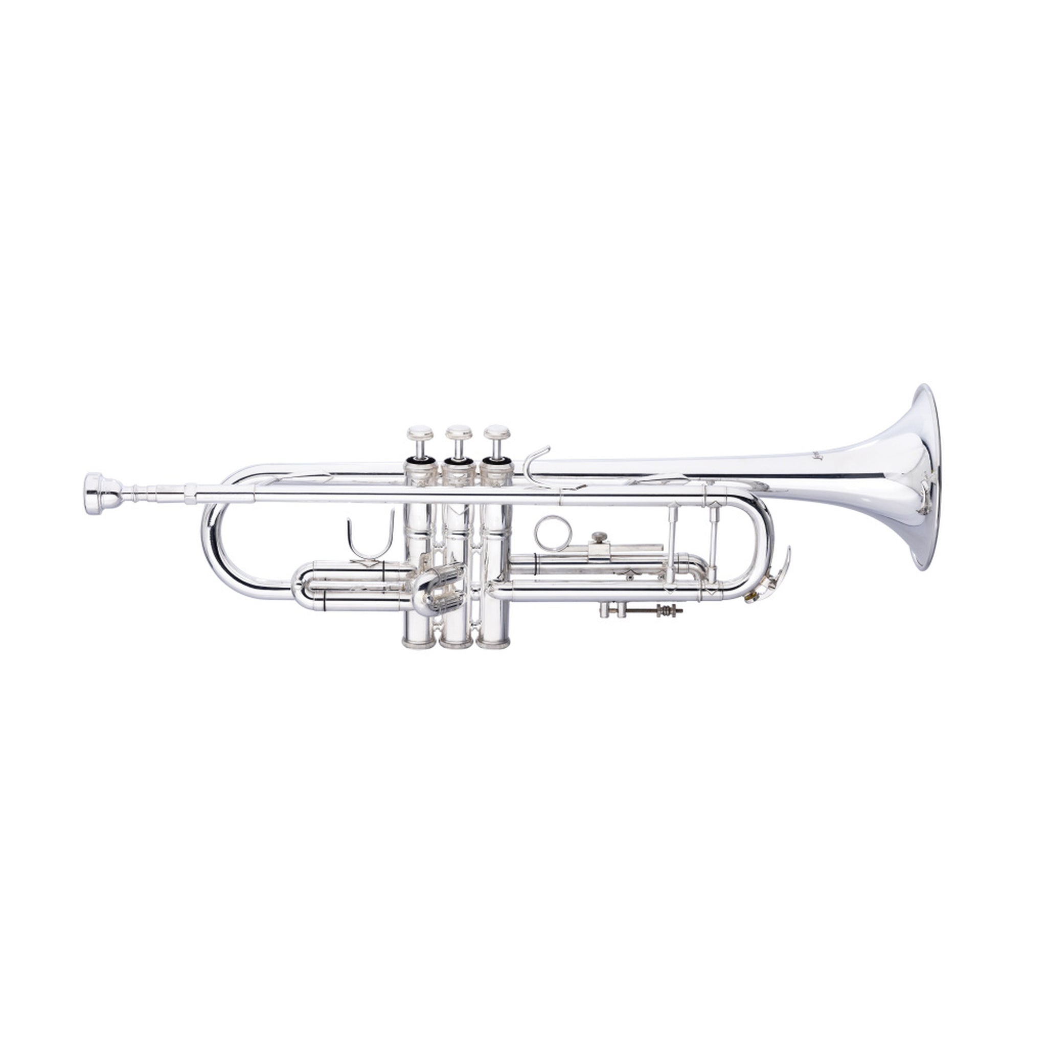Stagg Levante Bb Trumpet, Bell And Leadpipe Silver Plated Finish