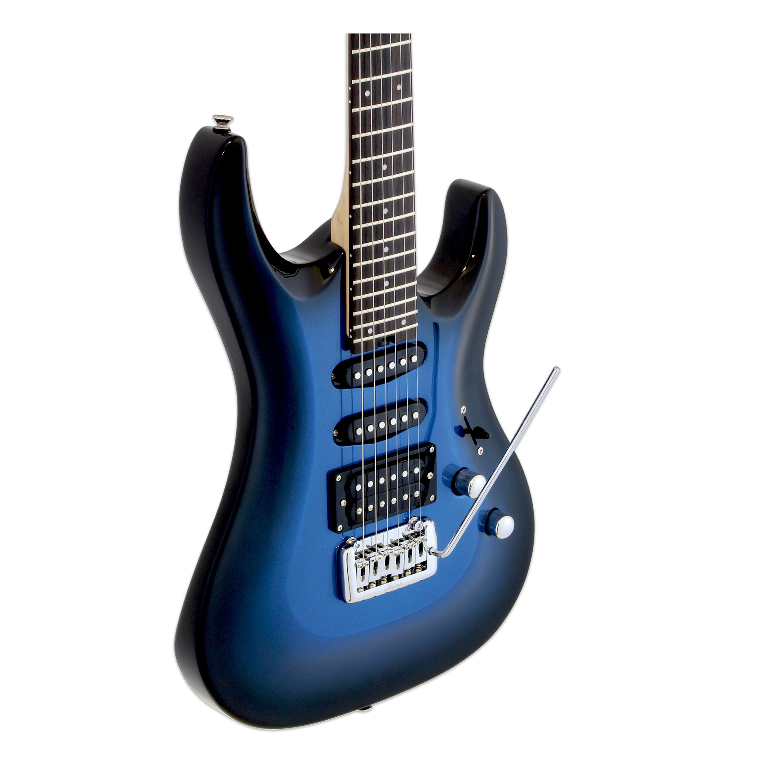 Aria Pro II Electric Guitar Metallic Blue Shade – PlayMusic123.com