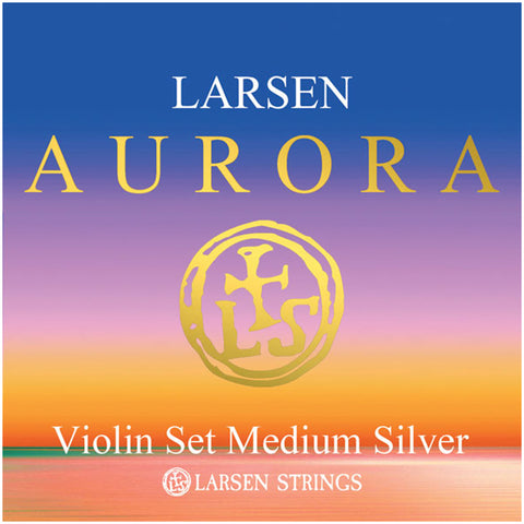 Larsen Aurora, Violin String Set, (w/Silver D), 4/4, Medium