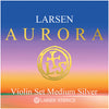 Larsen Aurora, Violin String Set, (w/Silver D), 4/4, Medium