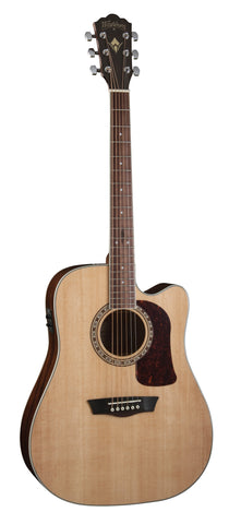 Washburn D10SCE Heritage 10 Series Dreadnought Acoustic Electric Guitar. Natural