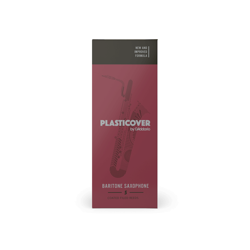 Rico Plasticover Baritone Saxophone Reeds, Strength 1.5, 5-pack