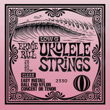 Ernie Ball Concert/Tenor Wound Low G Nylon Ball End Ukulele Strings - Clear