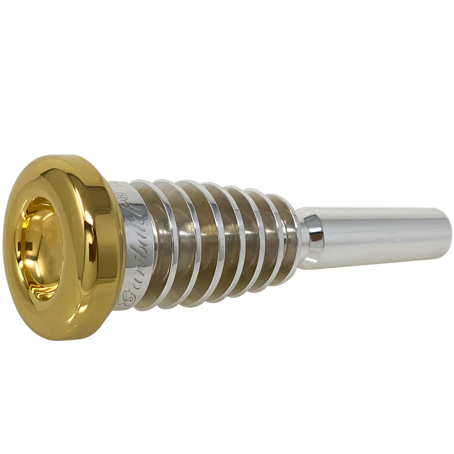 Garibaldi EV6 Elite Gold-Plated Rim Silver Plated Trumpet Mouthpiece Size EV6
