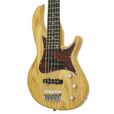 Aria Detroit Electric Bass 5 String Open Pore Natural