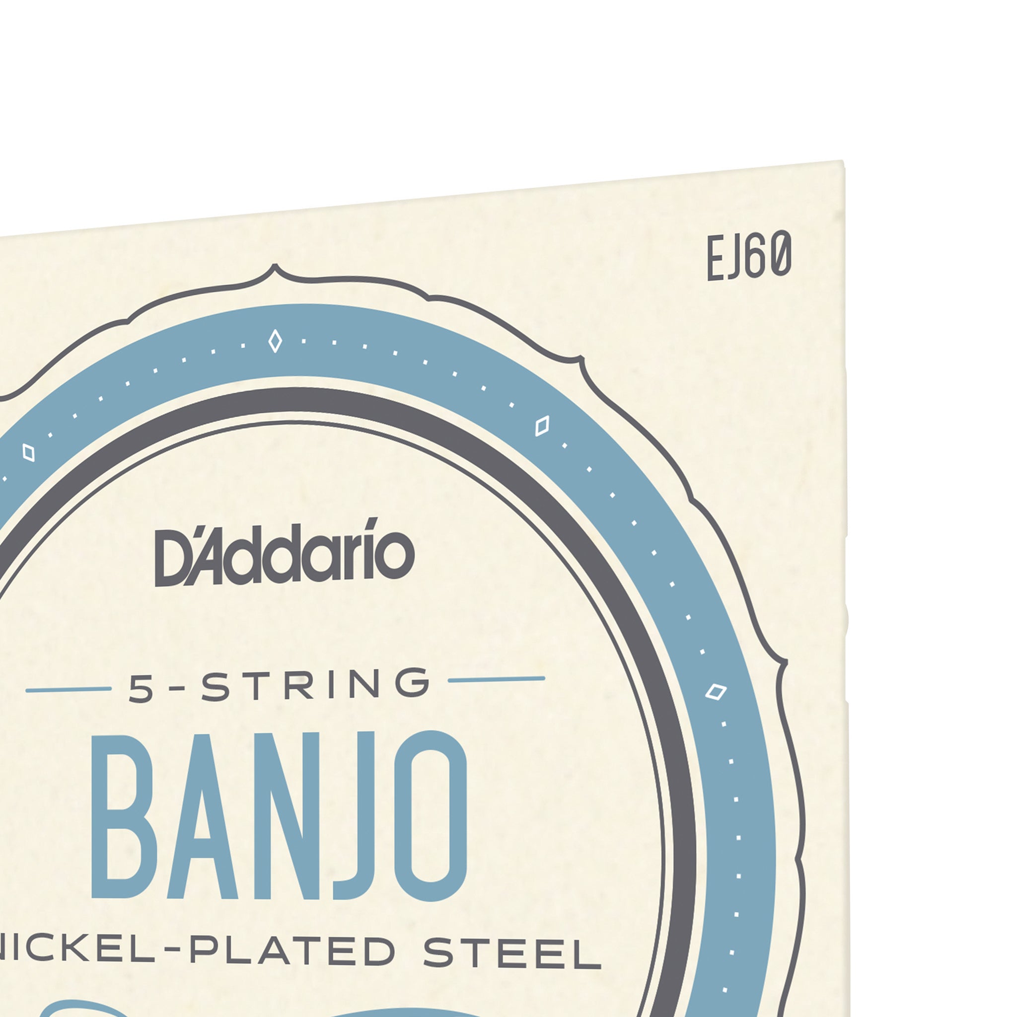 D'Addario EJ60 5-String Banjo Strings, Nickel, Light, 9-20