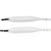 D'Luca MX3 Leather Accordion Straps White/White