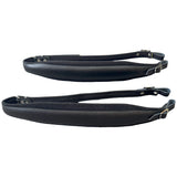 D'Luca MX3 Leather Accordion Straps Black/Black