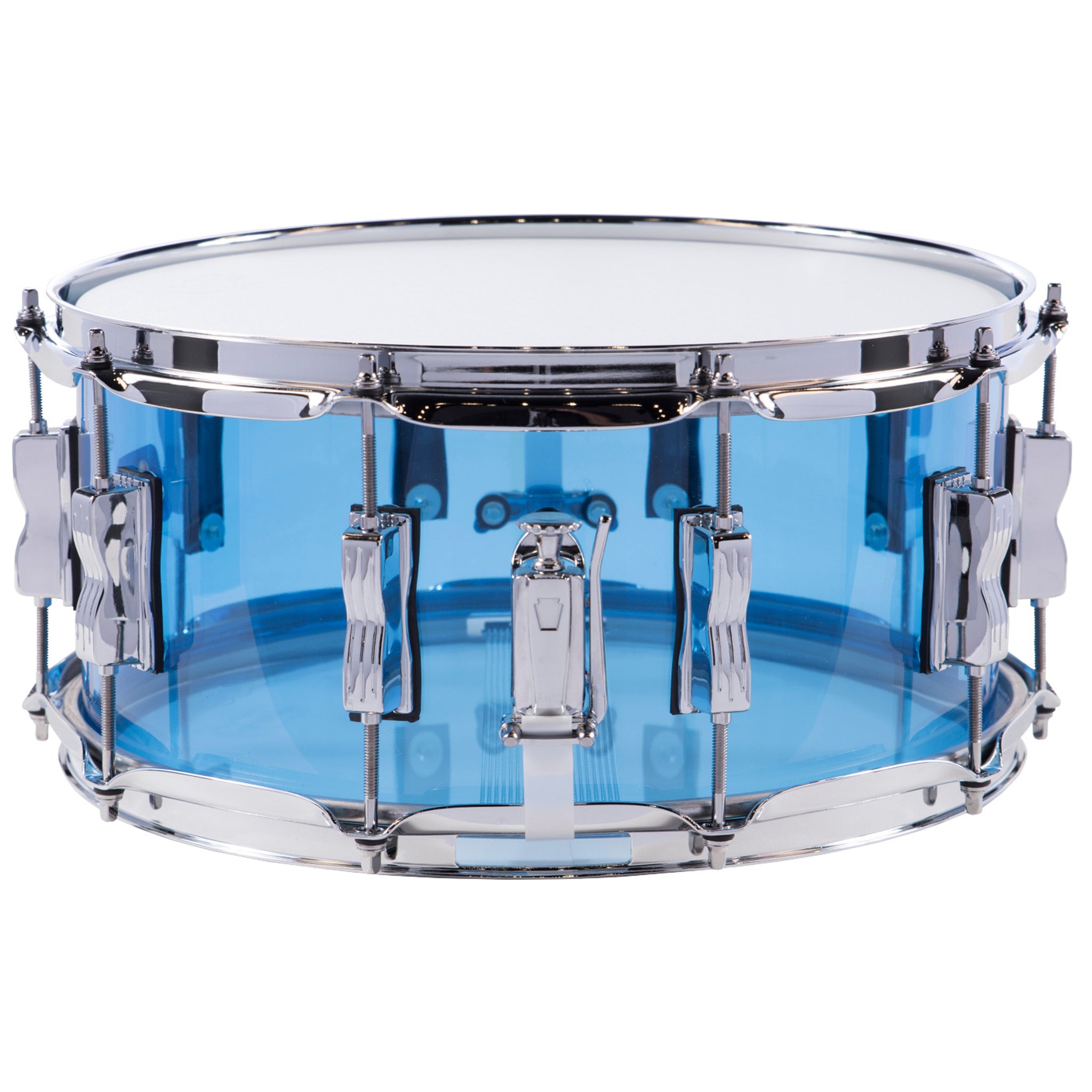 Ludwig Vistalite 6.5 x 14 Snare Drum Blue