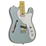 Aria Modern Classic Semi Hollow Tele Style Electric Guitar Met Blue