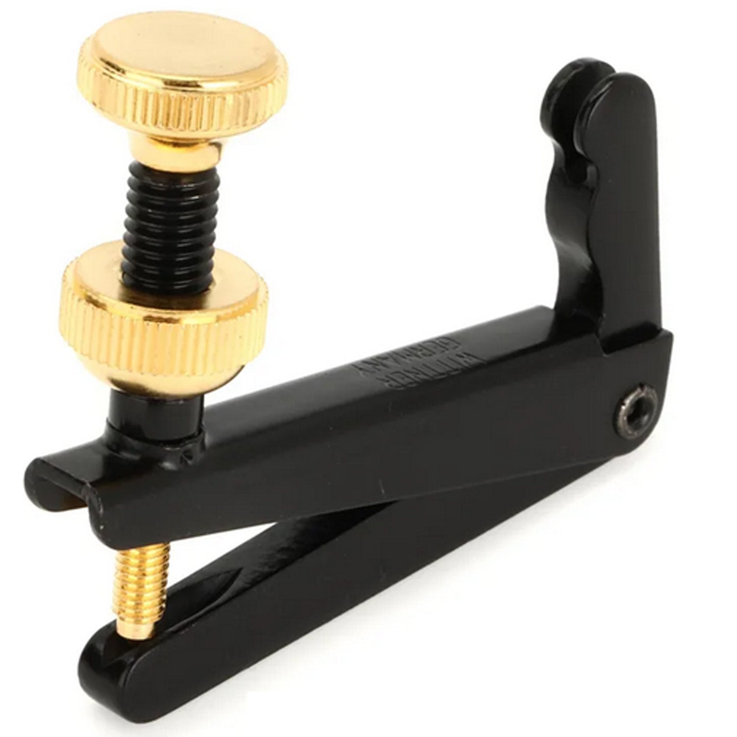 Wittner Long Arm Black Gilded Screw 4/4-3/4 Violin String Adjuster