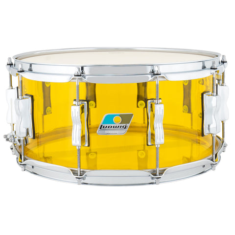 Ludwig Vistalite 6.5 x 14 Snare Drum Yellow