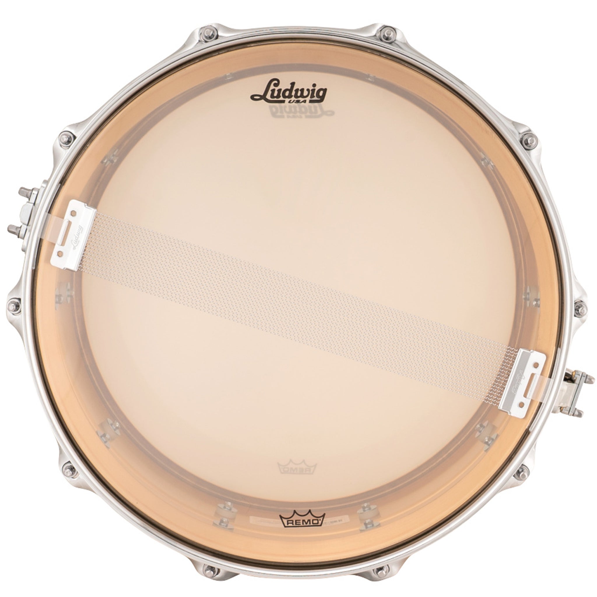 Ludwig LB552 Bronze Phonic 6.5x14 Smooth Polished Shell, Imperial Lugs Snare Drum