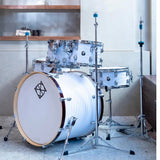Dixon Spark Birch 5pc Waves White Wrap Acoustic Drum Shell Pack