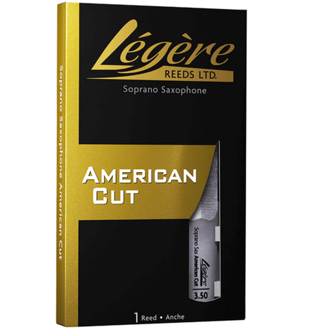 Legere Soprano Saxophone Reed, American Cut, Strength 3.50