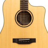 Crafter Es Series, Dreadnought Cutaway Acoustic-Electric Guitar Solid Spruce Top