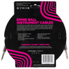 Ernie Ball Braided Instrument Cable Straight/Straight 10ft - Purple Python