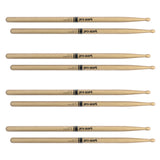 ProMark Classic Forward 2B Hickory Drumsticks, Oval Wood Tip, 4-Pack