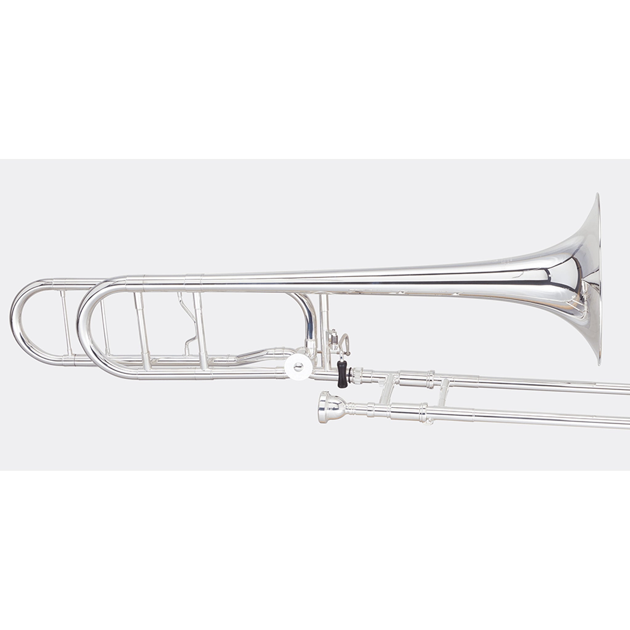 Blessing Tenor Trombone, .547" Bore, Open Wrap, F Rotor, Silver-Plate, Outfit