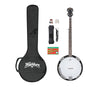 Washburn B8 Pack Americana Series (5 String) Banjo Pack. Natural