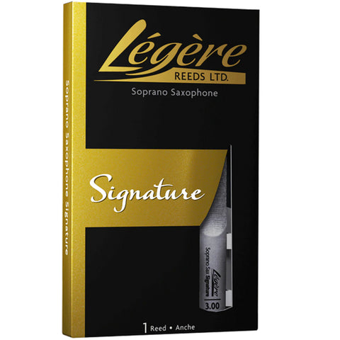 Legere Soprano Saxophone Reed, Signature, Strength 3.00