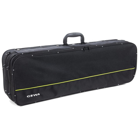 GEWA Violin Case, Aspirante, Oblong, 4/4, Carbon-Optic Black/Anthracite