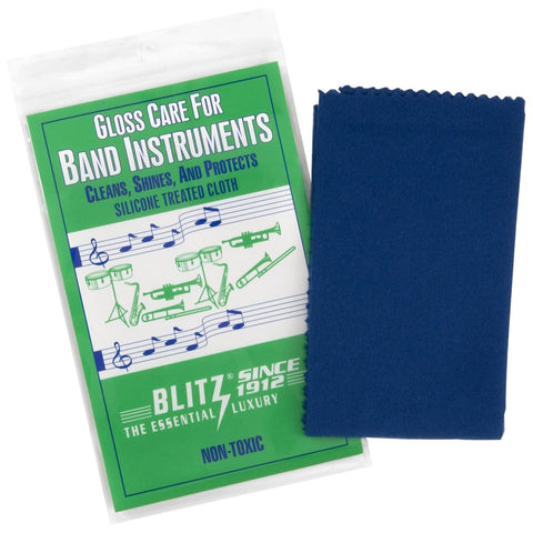 Blitz, Gloss Care Cloth with Silicone for Band Instruments (306), Treated