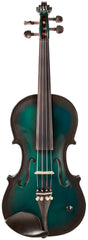 Barcus Berry BAR-AEG Vibrato AE Series Acoustic-Electric Violin. Metallic Green