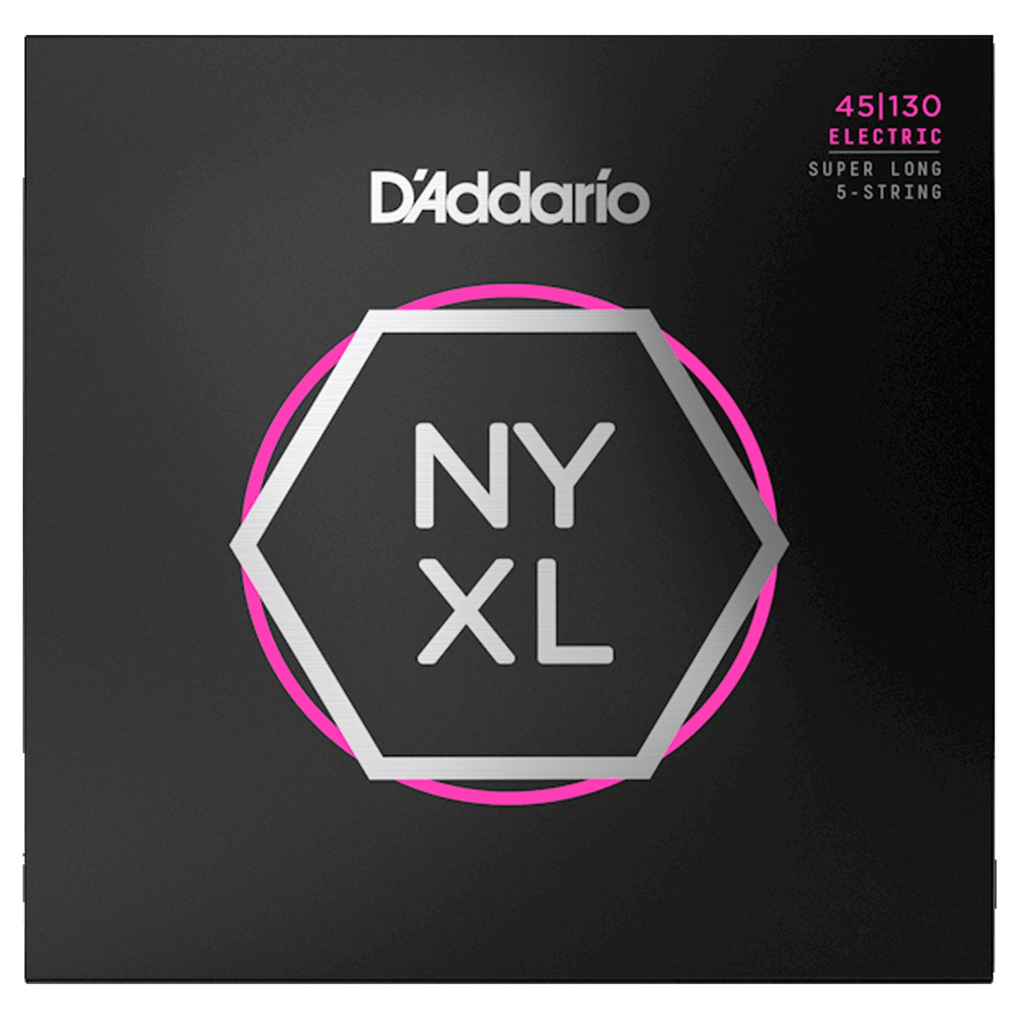 D'Addario NYXL45130SL Bass Guitar Strings Regular Light 5-String Super Long
