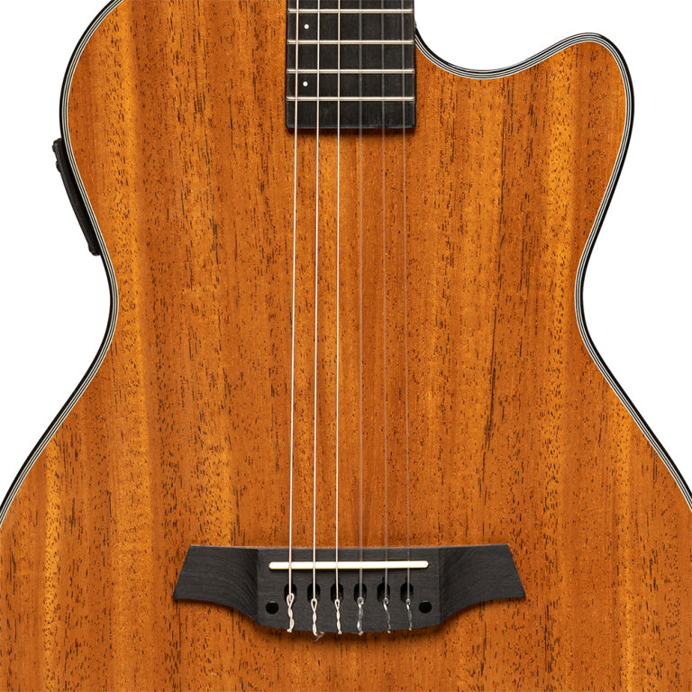 Angel Lopez 4/4 Cutaway Electric Classical Guitar Solid Body, Natural