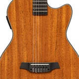 Angel Lopez 4/4 Cutaway Electric Classical Guitar Solid Body, Natural