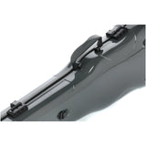 GEWA Violin Case, Air 1.7, Shaped, 4/4, Grey/Black, High Gloss, w/Subway Handle