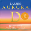 Larsen Aurora, Violin D String, (Synthetic/Aluminum), 3/4, Medium