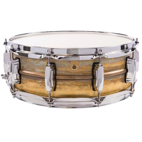 Ludwig LB454R Supraphonic 5x14 Raw Brass Shell, Imperial Lugs Snare Drum