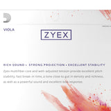 D'Addario Zyex Viola Single Aluminum Wound D String, Long Scale, Medium, 10-Pack