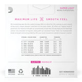 D'Addario 09-42 Super Light Coated Electric Guitar Strings 2-Pack