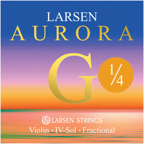 Larsen Aurora, Violin G String, (Synthetic/Silver), 1/4, Medium