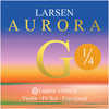 Larsen Aurora, Violin G String, (Synthetic/Silver), 1/4, Medium