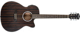 Washburn DFEACE-U Deep Forest Grand Auditorium Acoustic Electric Guitar. Ebony