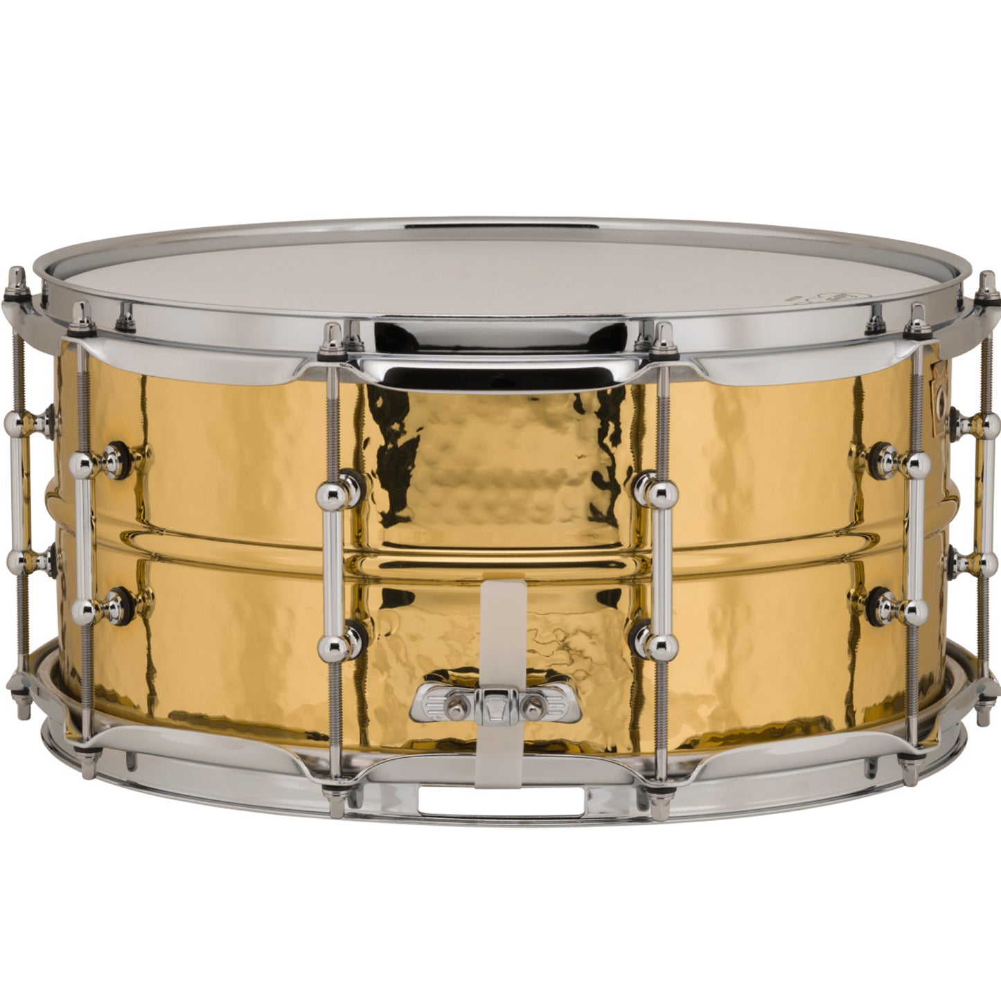 Ludwig LB422BKT Supraphonic 6.5x14 Hammered Brass w/Tube Lugs Snare Drum