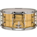 Ludwig LB422BKT Supraphonic 6.5x14 Hammered Brass w/Tube Lugs Snare Drum