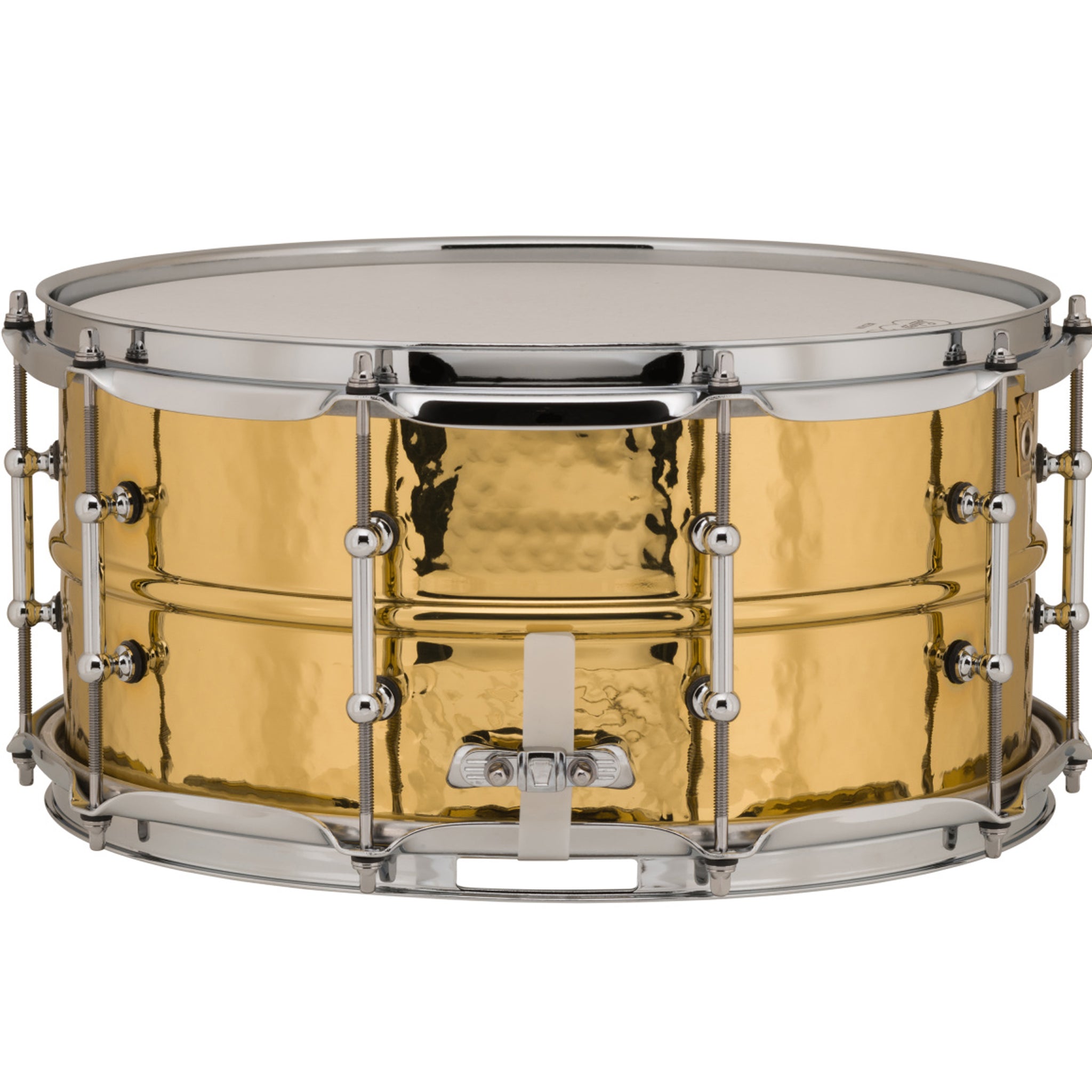 Ludwig LB422BKT Supraphonic 6.5x14 Hammered Brass w/Tube Lugs Snare Drum
