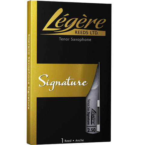 Legere Tenor Saxophone Reed, Signature, Strength 2.50