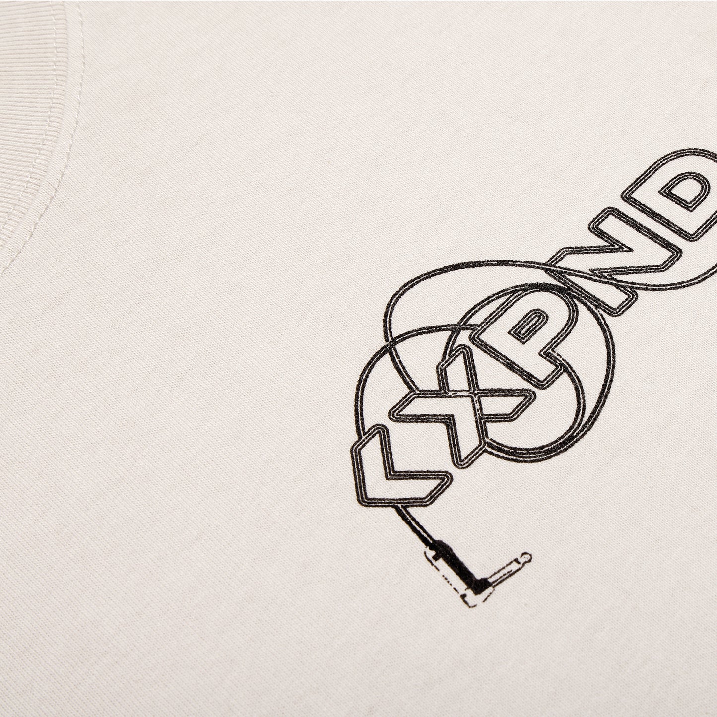 D'Addario XPND Pedalboard T-Shirt, Bone White, 2XL