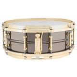Ludwig LB416BT Black Beauty 5x14 Smooth Shell, Brass Trim, Tube Lugs Snare Drum