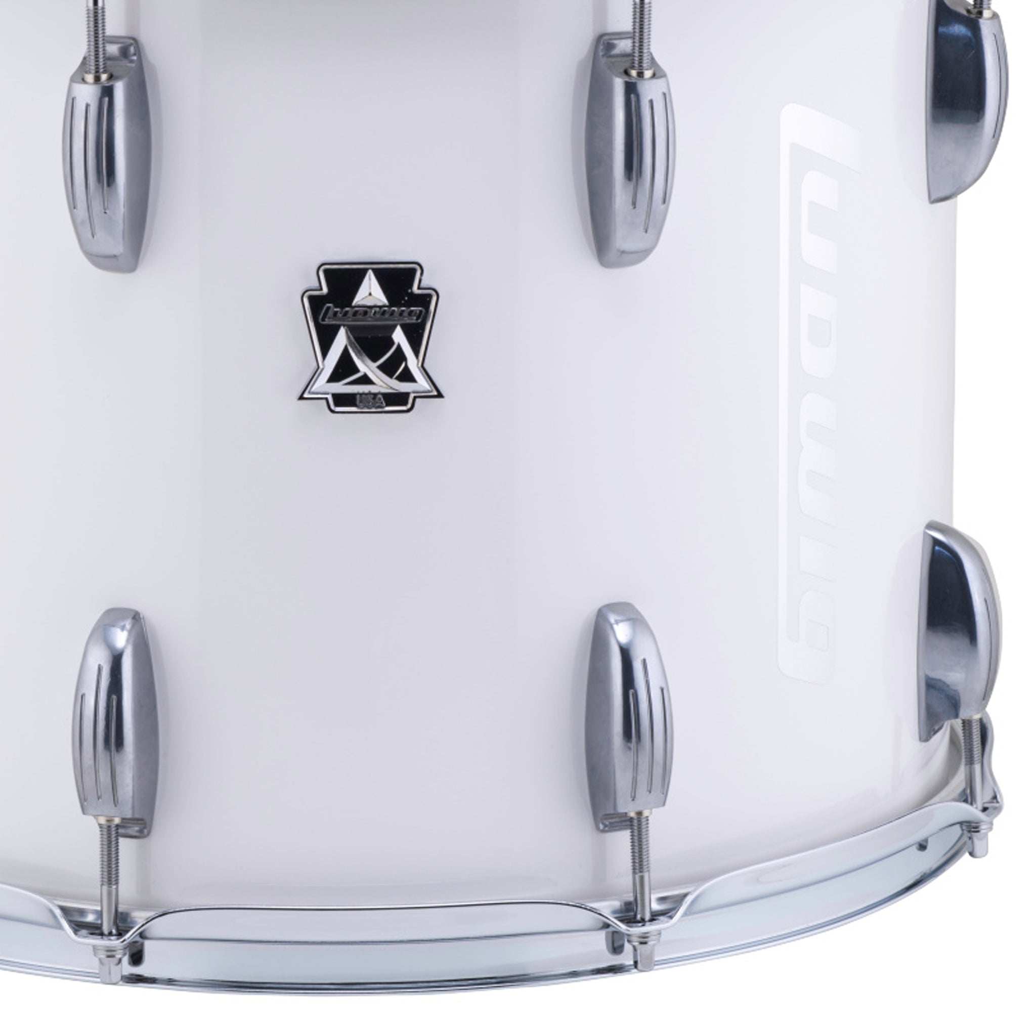Ludwig LULT15PW Ultimate Marching 12X15 Single Leg Tenor Drum White Cortex