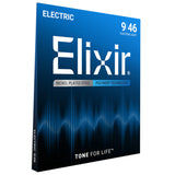 Elixir Electric Guitar Strings, POLYWEB, Custom Light (.009-.046)
