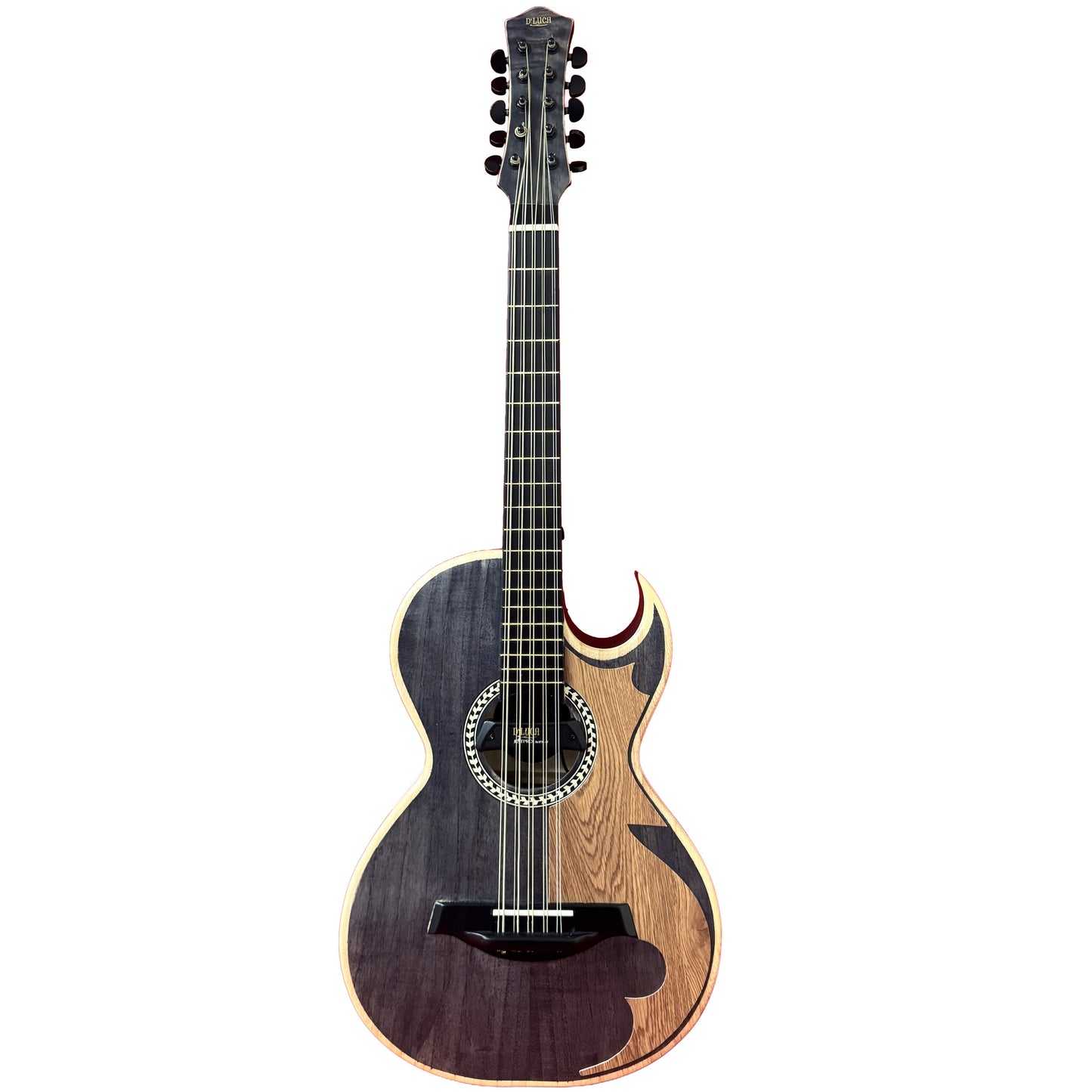 D'Luca Artisan Acoustic Electric Bajo Quinto, Ash